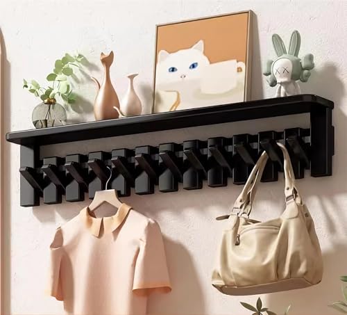 Wandgarderobenhaken aus Holz, natürliches Massivholz für Schrank, Küche, Schlafzimmer, Badezimmer, Eingangsbereich von Generisch