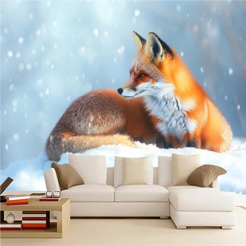 Wandgemälde 3D Fuchs Art Fototapete Premium Leinwandstoff Tier Hochauflösender Digitaldruck 200 x 140 cm Vlies Tapeten Moderne Wandtapete Wohnzimmer Schlafzimmer Wandgemälde 3D Fuchs Art Fototapete Premium Leinwandstoff Tier Hochauflösender Digitaldruck 200 x 140 cm Vlies Tapeten Moderne Wandtapete Wohnzimmer Schlafzimmer von Generisch