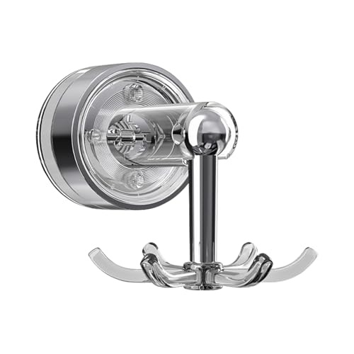 Wandhaken – Haken für Mantel, Handtuch, graue Garderobenwand, Küche, drehbares Küchenutensilienregal, 360 Grad drehbar, selbstklebender Aufhänger, Organizer für Zuhause, Unterschrank, Schlüssel von Generisch