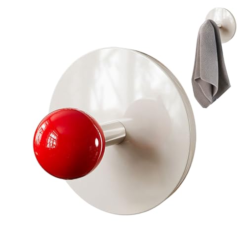 Wandhaken ohne Bohren, niedliche Wandhaken, selbstklebende Kleiderbügel, kein Bohren, Handtuchhalter, kreatives Badezimmer-Zubehör für Hintertür und Küche Wandhaken ohne Bohren, niedliche Wandhaken, selbstklebende Kleiderbügel, kein Bohren, Handtuchhalter, kreatives Badezimmer-Zubehör für Hintertür und Küche von Generisch