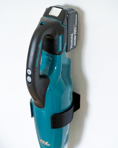 Wandhalterung Wand Halter für Akku-Staubsauger Schwarz passend für Makita DCL 283, DCL 284 von Generisch