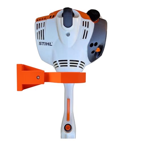 Wandhalterung Universal passend für STIHL FSA FS RGA FSE Freischneider Motorsense Rasentrimmer Wandhalter Halterung Zubehör (Orange) von Generisch