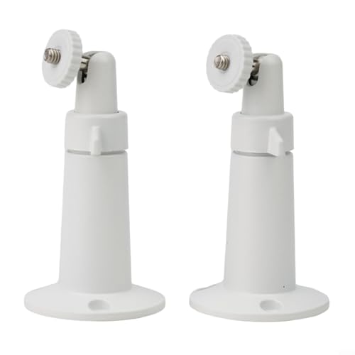 Wandhalterung aus Metall für HD Überwachungskamera, 360° schwenkbar und 90° neigbar, verstellbar, wetterfestes Metall für Innen- und Außeninstallation an Wand, Decke (weiß) von Generisch