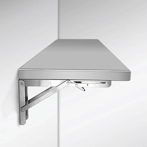 Wandklapptisch, Klappbar Wandtisch, Wandmontierte Klapptisch Platzsparender Schwimmender Drop-Leaf Schreibtisch Computertisch Küchentisch Esstisch Leicht zu Reinigen (120 * 40cm/47 * 16in) von Generisch