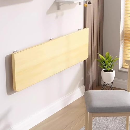 Wandklapptisch Holz Walnuss Klapptisch 40x30cm Klapptisch Wand für Küche, Schreibtisch, Esstisch, Wohnzimmer, Badezimmer von Generisch