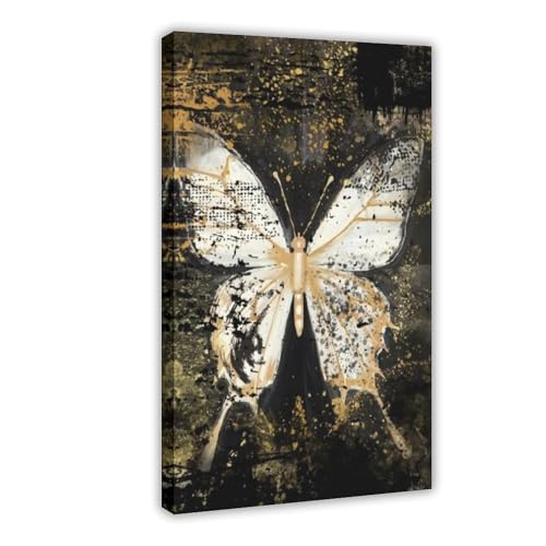 Wandkunst, Motiv: Schmetterling, Natur, Leinwand, Poster, Schlafzimmer, Dekoration, Landschaft, Büro, Raumdekoration, Geschenk, 30 x 45 cm Wandkunst, Motiv: Schmetterling, Natur, Leinwand, Poster, Schlafzimmer, Dekoration, Landschaft, Büro, Raumdekoration, Geschenk, 30 x 45 cm von Generisch