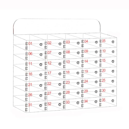 Wandmontierte Acryl Telefon Sicherheitsbox mit Schlüssel Klar ge Schrank für Büro Schule m Fabrik 50 transparente Fächer r & praktisch Wandmontierte Acryl Telefon Sicherheitsbox mit Schlüssel Klar ge Schrank für Büro Schule m Fabrik 50 transparente Fächer r & praktisch von Generisch