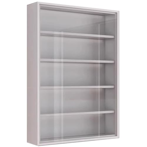Wandmontierte Vitrine für Sammlerstücke und Spielzeug, Glastür-Aufbewahrungsbox für sichere und stilvolle Vitrine im Wohnzimmer, Schlafzimmer oder Arbeitszimmer Wandmontierte Vitrine für Sammlerstücke und Spielzeug, Glastür-Aufbewahrungsbox für sichere und stilvolle Vitrine im Wohnzimmer, Schlafzimmer oder Arbeitszimmer von Generisch