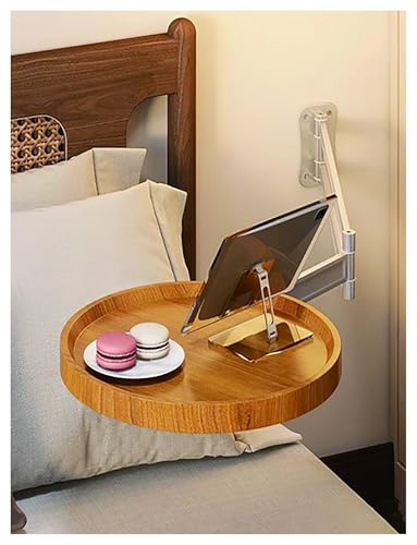 Wandmontierter, klappbarer runder Tisch, platzsparendes ausklappbares Design für kleine Räume, perfekt als schwebender Schreibtisch oder Esstisch Wandmontierter, klappbarer runder Tisch, platzsparendes ausklappbares Design für kleine Räume, perfekt als schwebender Schreibtisch oder Esstisch von Generisch