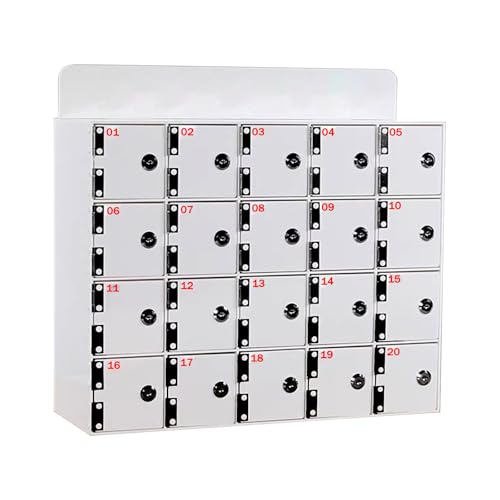 Wandmontierter Acryl-Aufbewahrungsschrank mit Schloss und Schlüsseln, sicherer Organizer für Büro, Schule, Klassenzimmer Wandmontierter Acryl-Aufbewahrungsschrank mit Schloss und Schlüsseln, sicherer Organizer für Büro, Schule, Klassenzimmer von Generisch