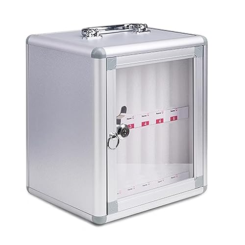 Wandmontierter Aluminium-Telefonspind für Büros – Handy-Aufbewahrungsbox für Mitarbeiter, stilvolle und platzsparende Handyhalterung von Generisch