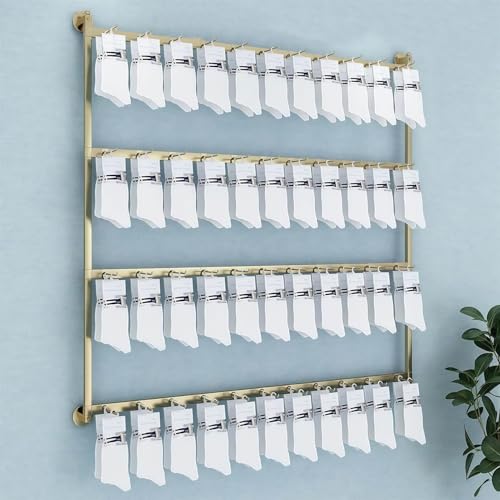 Wandmontierter Aufbewahrungs-Organizer mit Haken für Socken, Schmuck und Hüte, platzsparendes Präsentationsregal für Zuhause Wandmontierter Aufbewahrungs-Organizer mit Haken für Socken, Schmuck und Hüte, platzsparendes Präsentationsregal für Zuhause von Generisch