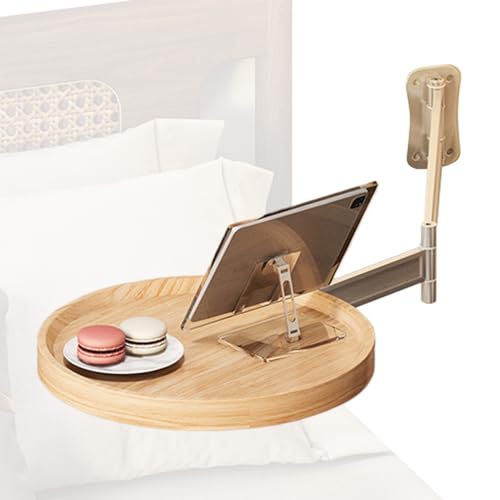 Wandmontierter Beistelltisch rund – Tablett-Schreibtisch | 180° drehbarer faltbarer Couchtisch, moderner Wandschreibtisch für Nachttisch, Zuhause & Küche, platzsparender schwimmender Wandmontierter Beistelltisch rund – Tablett-Schreibtisch | 180° drehbarer faltbarer Couchtisch, moderner Wandschreibtisch für Nachttisch, Zuhause & Küche, platzsparender schwimmender von Generisch