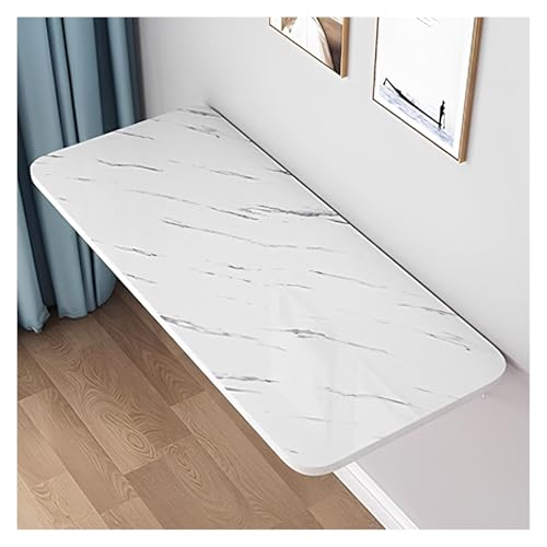 Wandmontierter Ess- und Waschtisch, kompakter Klapptisch für Büro und Werkbank, platzsparende Lösung, stilvolle weiße Steinmaserung Wandmontierter Ess- und Waschtisch, kompakter Klapptisch für Büro und Werkbank, platzsparende Lösung, stilvolle weiße Steinmaserung von Generisch