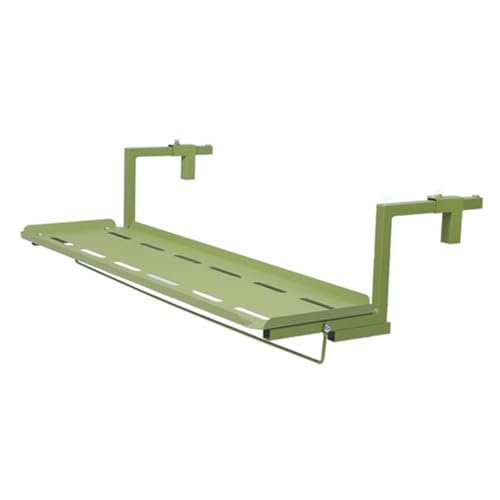 Wandmontierter Klappbarer Balkontisch Edelstahl Schweberegal Platzsparender Geländertisch für Terrasse Garten Esszimmer Arbeitszimmer Werkbank Möbel von Generisch