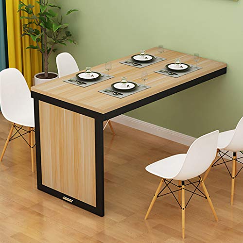 Wandmontierter Klapptisch, Massivholz, Küchen-Schreibtisch & Esstisch, platzsparend, multifunktional, Computer-Arbeitsplatz, vielseitiger Wandschreibtisch für kleine Räume Wandmontierter Klapptisch, Massivholz, Küchen-Schreibtisch & Esstisch, platzsparend, multifunktional, Computer-Arbeitsplatz, vielseitiger Wandschreibtisch für kleine Räume von Generisch