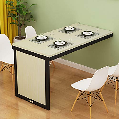 Wandmontierter Klapptisch, platzsparend, Massivholz, Küchen-Schreibtisch & Esstisch, multifunktionaler Computer-Arbeitsplatz für Zuhause, kompaktes und stilvolles Design von Generisch