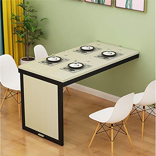 Wandmontierter Klapptisch, platzsparend, Massivholz, zusammenklappbar, ideal für Wohnzimmer oder Küche, 4 Farben und Größen Wandmontierter Klapptisch, platzsparend, Massivholz, zusammenklappbar, ideal für Wohnzimmer oder Küche, 4 Farben und Größen von Generisch