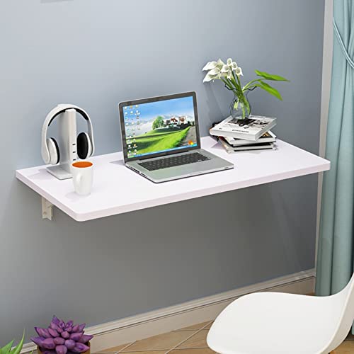 Wandmontierter Klapptisch, platzsparend, zusammenklappbarer Schreibtisch mit Blättern, zusammenklappbarer Wäschektisch für kleinen Raum, ideal für Waschküche, Büro, Arbeitszimmer oder Schlafzimmer von Generisch