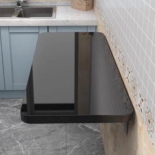 Wandmontierter Klapptisch, schwebender Schreibtisch aus Holz, platzsparend, hängender Computertisch für Esszimmer, Waschküche, Büro Wandmontierter Klapptisch, schwebender Schreibtisch aus Holz, platzsparend, hängender Computertisch für Esszimmer, Waschküche, Büro von Generisch