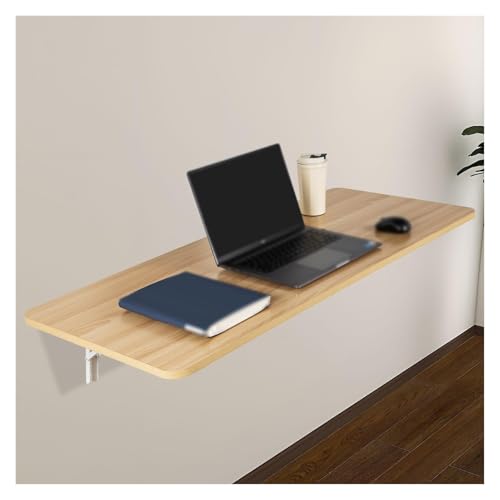 Wandmontierter Klapptisch, zusammenklappbarer Murphy-Schreibtisch für Laptop, Arbeitszimmer, Esszimmer, platzsparend, schwimmende Werkbank für Balkon, Schlafzimmer, Badezimmer, Küche (helles Wandmontierter Klapptisch, zusammenklappbarer Murphy-Schreibtisch für Laptop, Arbeitszimmer, Esszimmer, platzsparend, schwimmende Werkbank für Balkon, Schlafzimmer, Badezimmer, Küche (helles von Generisch