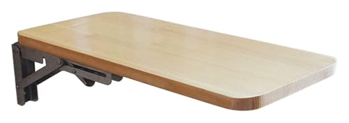 Wandmontierter Klapptisch für Küche, Esszimmer, Zuhause, Büro, platzsparender Klapptisch mit Holz-Bücherregal und Laptop-Computer-Schreibtisch, zum Aufhängen, klappbarer Lerntisch (50,8 x 30,5 cm) Wandmontierter Klapptisch für Küche, Esszimmer, Zuhause, Büro, platzsparender Klapptisch mit Holz-Bücherregal und Laptop-Computer-Schreibtisch, zum Aufhängen, klappbarer Lerntisch (50,8 x 30,5 cm) von Generisch