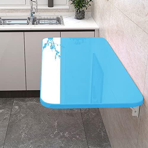 Wandmontierter Klapptisch für Waschküche oder Küche, blauer schwebender Wandschreibtisch mit Klappfunktion für kleine Räume, Werkbank oder Arbeitsschreibtisch mit herunterklappbarem Design Wandmontierter Klapptisch für Waschküche oder Küche, blauer schwebender Wandschreibtisch mit Klappfunktion für kleine Räume, Werkbank oder Arbeitsschreibtisch mit herunterklappbarem Design von Generisch