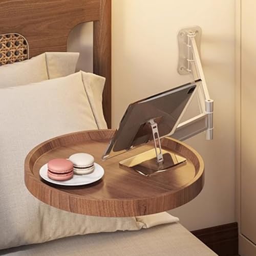 Wandmontierter Klapptisch mit Teleskophalterung aus Aluminiumlegierung, platzsparender hängender Beistelltisch für Schlafzimmer, Wohnzimmer, Balkon Wandmontierter Klapptisch mit Teleskophalterung aus Aluminiumlegierung, platzsparender hängender Beistelltisch für Schlafzimmer, Wohnzimmer, Balkon von Generisch