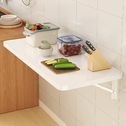 Wandmontierter Klapptisch – platzsparender Klapptisch für Waschküche, Küche oder kleine Räume – vielseitiger schwebender Schreibtisch für Zuhause und Büro von Generisch