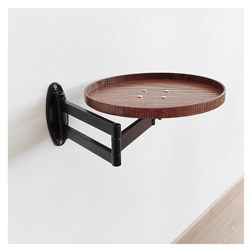 Wandmontierter Klapptisch – platzsparender schwebender Schreibtisch, bewegliches und teleskopisches Design für kleine Räume, Schlafzimmer, Küche oder Büro von Generisch