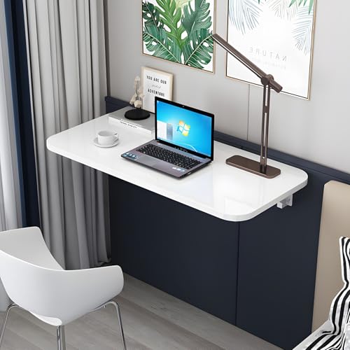 Wandmontierter Klapptisch – platzsparender weißer faltbarer Arbeitsschreibtisch & Computertisch für Home Office Wohnzimmer & Schlafzimmer – kompakter 60 x 30 cm schwimmender Esstisch Wandmontierter Klapptisch – platzsparender weißer faltbarer Arbeitsschreibtisch & Computertisch für Home Office Wohnzimmer & Schlafzimmer – kompakter 60 x 30 cm schwimmender Esstisch von Generisch