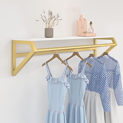 Wandmontierter Kleiderständer, stabiles Metall-Kleidungsregal mit Haken für Schlafzimmer und Aufbewahrung Wandmontierter Kleiderständer, stabiles Metall-Kleidungsregal mit Haken für Schlafzimmer und Aufbewahrung von Generisch
