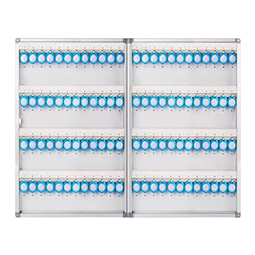 Wandmontierter Schlüsselkasten, doppelseitig, Aluminium, für 12–120 Schlüssel, ideal für Heimbüro und stilvolle Lösung Wandmontierter Schlüsselkasten, doppelseitig, Aluminium, für 12–120 Schlüssel, ideal für Heimbüro und stilvolle Lösung von Generisch