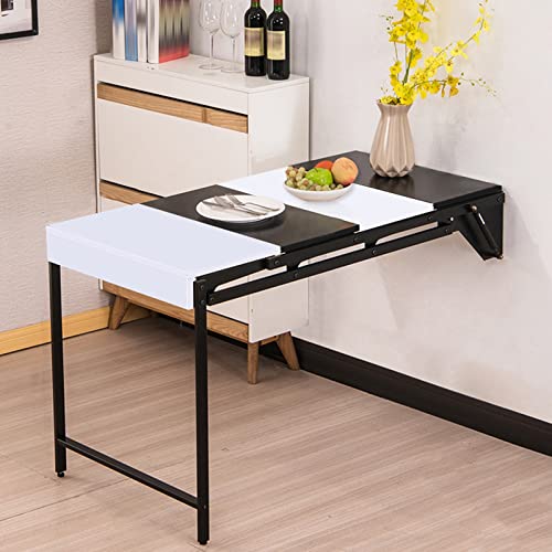 Wandmontierter Schreibtisch, zusammenklappbarer Multifunktions-Arbeitstisch, platzsparender Computertisch aus Holz, wandelbares Regal, Esszimmer, Wäscheklapptisch, spezielles Design, schwebende Regale Wandmontierter Schreibtisch, zusammenklappbarer Multifunktions-Arbeitstisch, platzsparender Computertisch aus Holz, wandelbares Regal, Esszimmer, Wäscheklapptisch, spezielles Design, schwebende Regale von Generisch