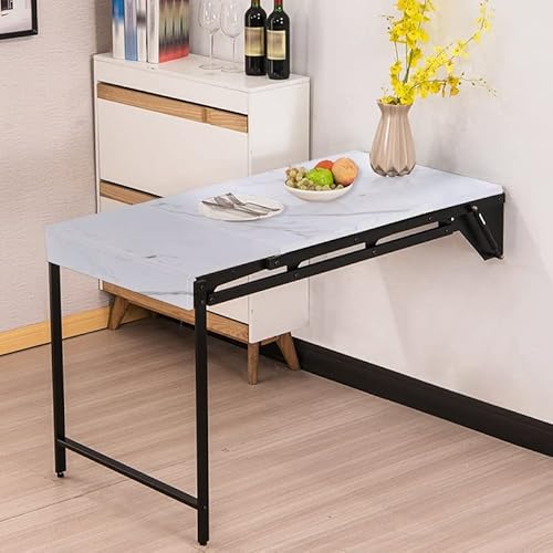Wandmontierter Schreibtisch, zusammenklappbarer Multifunktions-Arbeitstisch, platzsparender Computertisch aus Holz, wandelbares Regal, Esszimmer, Wäscheklapptisch, spezielles Design, schwebende Regale Wandmontierter Schreibtisch, zusammenklappbarer Multifunktions-Arbeitstisch, platzsparender Computertisch aus Holz, wandelbares Regal, Esszimmer, Wäscheklapptisch, spezielles Design, schwebende Regale von Generisch