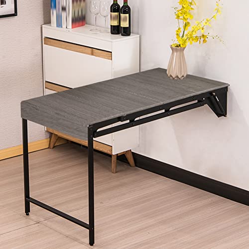 Wandmontierter Schreibtisch, zusammenklappbarer Multifunktions-Arbeitstisch, platzsparender Computertisch aus Holz, wandelbares Regal, Esszimmer, Wäscheklapptisch, spezielles Design, schwebende Regale von Generisch