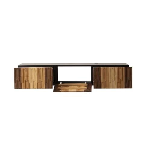Wandmontierter TV-Ständer mit 2 Schubladen, schwimmendes Entertainment-Center, moderne Medienkonsole für Fernseher, platzsparendes Design, stilvoller TV-Schrank (mittlere Größe) von Generisch