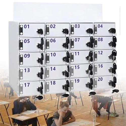 Wandmontierter Telefonspind aus Acryl mit unabhängigen Schlüsseln, sicherer Aufbewahrungsschrank für Büro, Klassenzimmer, Fitnessstudio, 40 Steckplätze Wandmontierter Telefonspind aus Acryl mit unabhängigen Schlüsseln, sicherer Aufbewahrungsschrank für Büro, Klassenzimmer, Fitnessstudio, 40 Steckplätze von Generisch