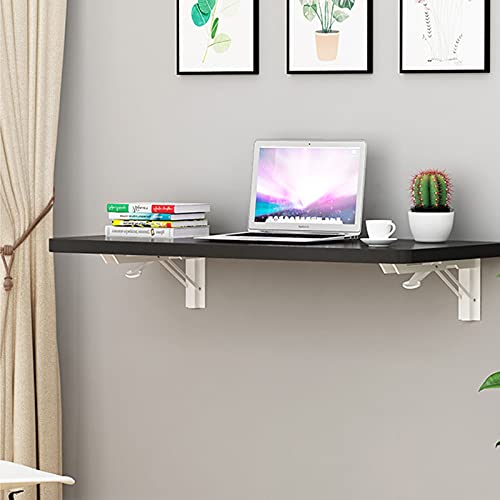 Wandmontierter klappbarer Arbeitstisch, Küchenregal, Wandmontage, faltbarer Schreibtisch mit faltbarem Regal (30 x 80 cm) von Generisch
