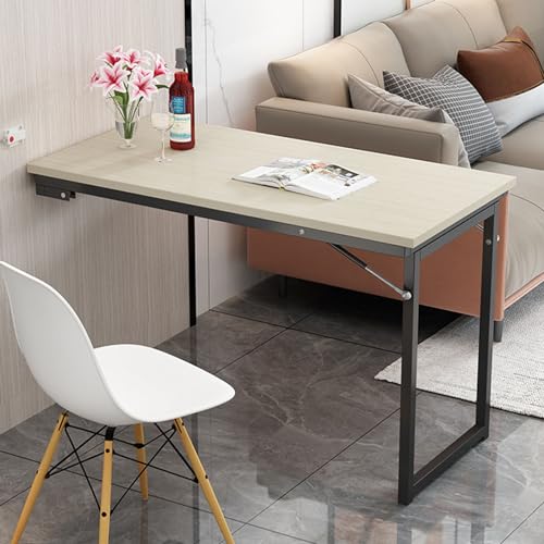 Wandmontierter klappbarer Esstisch für Büro und Küche, Holz, faltbarer Wandtisch für Esszimmer, Schlafzimmer, Wohnzimmer Wandmontierter klappbarer Esstisch für Büro und Küche, Holz, faltbarer Wandtisch für Esszimmer, Schlafzimmer, Wohnzimmer von Generisch