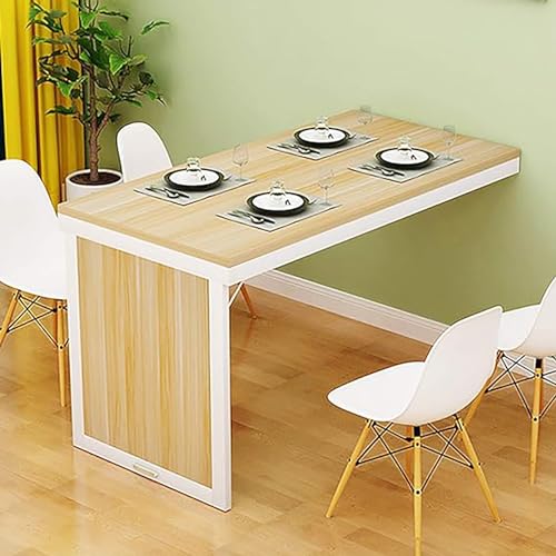 Wandmontierter klappbarer Esstisch für kleinen Raum, Holz-Esstisch, Küchentisch, faltbarer Wandtisch, Heimbüro, Klapptisch Wandmontierter klappbarer Esstisch für kleinen Raum, Holz-Esstisch, Küchentisch, faltbarer Wandtisch, Heimbüro, Klapptisch von Generisch