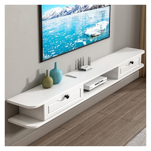 Wandmontierter schwebender TV-Ständer, moderne Medienkonsole und Unterhaltung, Aufbewahrungsregal für Zuhause und Büro, 150 cm, stilvolles, platzsparendes Design Wandmontierter schwebender TV-Ständer, moderne Medienkonsole und Unterhaltung, Aufbewahrungsregal für Zuhause und Büro, 150 cm, stilvolles, platzsparendes Design von Generisch