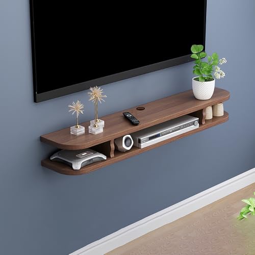 Wandmontierter schwebender TV-Ständer – stilvolles Medienkonsolenregal aus Holz für Wohnzimmer und Schlafzimmer, Aufbewahrungseinheit, platzsparendes Design, moderne Wohnkultur Wandmontierter schwebender TV-Ständer – stilvolles Medienkonsolenregal aus Holz für Wohnzimmer und Schlafzimmer, Aufbewahrungseinheit, platzsparendes Design, moderne Wohnkultur von Generisch