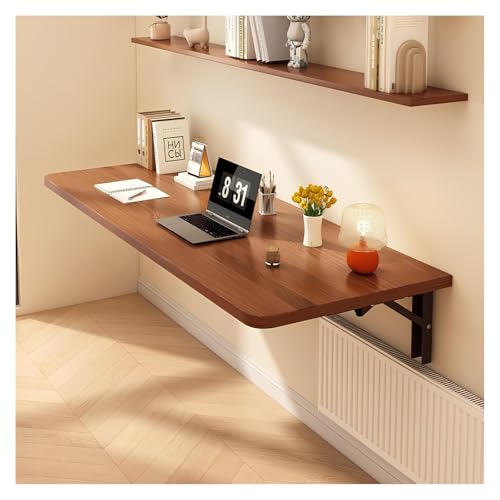 Wandmontierter schwimmender Laptop-Schreibtisch, platzsparende klappbare Werkbank für kleine Räume, kompakter Klapptisch für Heimbüro, perfekt für Remote-Arbeiten und minimalistisches Wohnen von Generisch