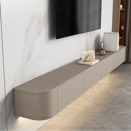 Wandmontierter schwimmender TV-Ständer mit Tür, großer Stauraum, Medienkonsole, stilvoller TV-Schrank für Wohnzimmer, 159,8 cm, Khaki, TV-Regal, platzsparendes Design Wandmontierter schwimmender TV-Ständer mit Tür, großer Stauraum, Medienkonsole, stilvoller TV-Schrank für Wohnzimmer, 159,8 cm, Khaki, TV-Regal, platzsparendes Design von Generisch