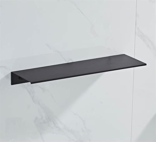 Wandmontiertes Aluminium-Duschregal – 50 cm Badezimmer-Organizer für Gewürze, Gewürzflaschen, Kosmetika und Shampoo-Aufbewahrung – stilvolles schwarzes Design von Generisch