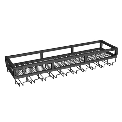 Wandmontiertes Barregal mit LED-Licht – Metall-Likörregal & Weinregal mit Glashalter für Küche und Zuhause Wandmontiertes Barregal mit LED-Licht – Metall-Likörregal & Weinregal mit Glashalter für Küche und Zuhause von Generisch