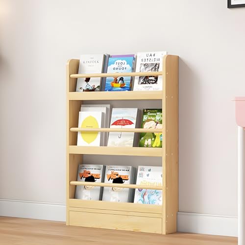 Wandmontiertes Bücherregal mit 3/4/5/6 Etagen, vertikal, platzsparendes Kinder-Bücherregal, Anti-Dumping-Design für Kinderzimmer, Wohnzimmer, Büro, Schlafzimmer, Weiß Wandmontiertes Bücherregal mit 3/4/5/6 Etagen, vertikal, platzsparendes Kinder-Bücherregal, Anti-Dumping-Design für Kinderzimmer, Wohnzimmer, Büro, Schlafzimmer, Weiß von Generisch