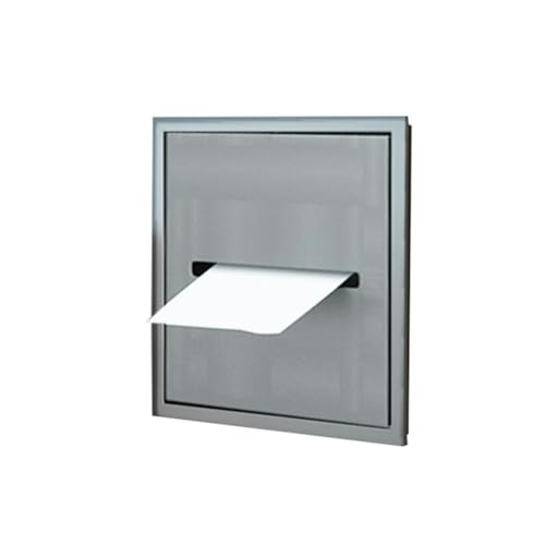 Wandmontiertes Edelstahl-Duschregal mit Taschentuchaufbewahrung, einfach zu installieren, fliesbar, Badezimmer-Organizer, grau, 20 x 20 x 12,5 cm, ideal für moderne Badezimmer von Generisch