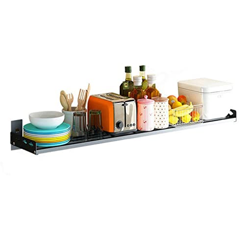 Wandmontiertes Küchenregal mit Entsafter & Wasserkocherhalter - Platzsparend für Zuhause Stilvolles Display Rack für Küchenzubehör und Essentials von Generisch